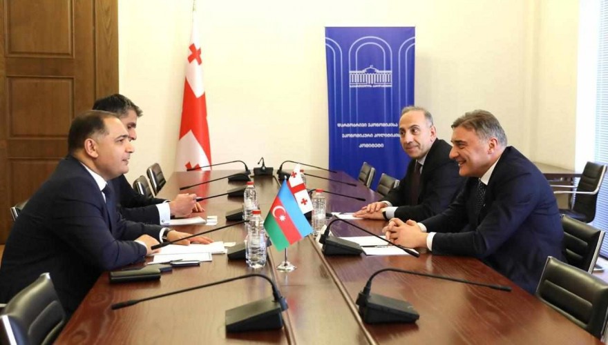 Meeting of Shota Berekashvili with the Chair of the Committee for Economic Policy, Industries and Enterprising, Azer AMIRASLANOV