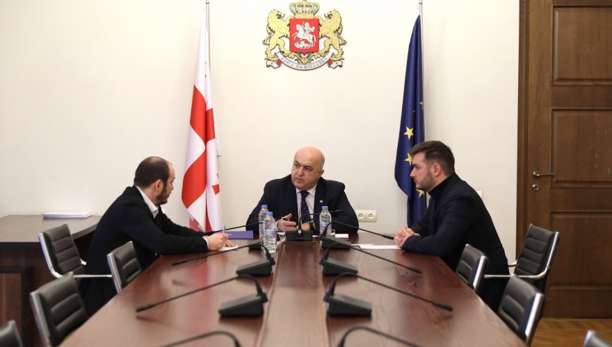 Meeting of Zaza Lominadze and Vakhtang Turnava with Chairman of the Georgian Innovation and Technology Agency