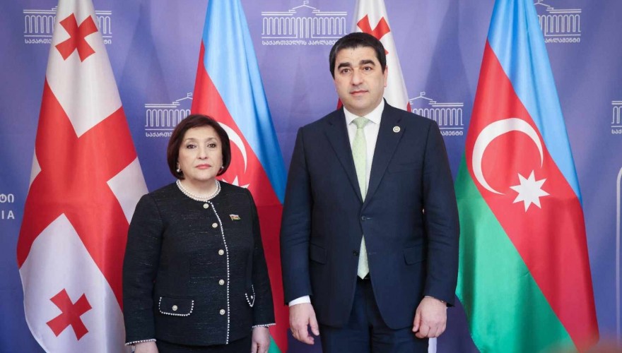 Shalva Papuashvili meeting with the Speaker of the Azerbaijani Milli Majlis