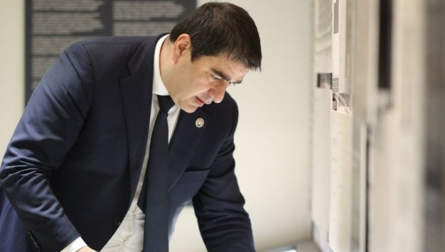 The Parliamentary Order delegated to the Chairman of the Constituent Assembly of the First Republic, Nikoloz (Karlo) Chkheidze, was exposed at the Ekvtime Takaishvili Museum of Georgian Parliamentarism