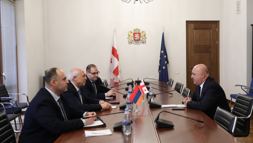 Meeting of Zaza Lominadze with the Ambassador of Armenia