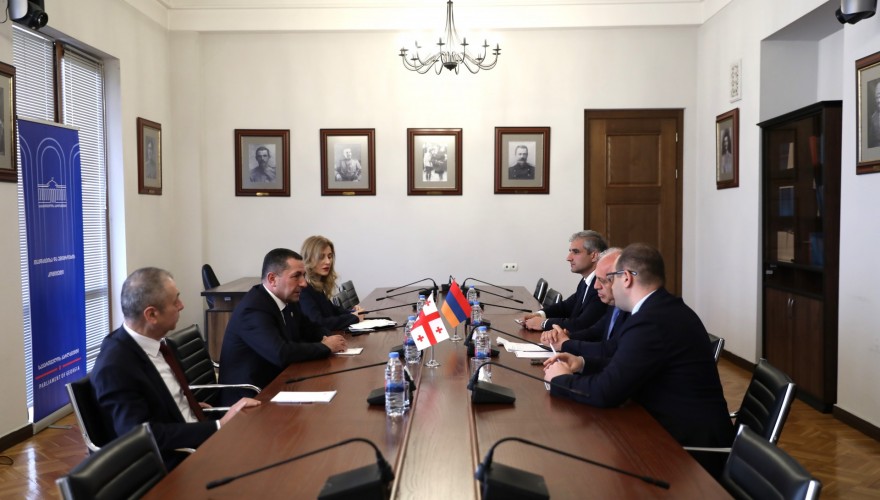 ალექსანდრე ტაბატაძე სომხეთის რესპუბლიკის ელჩს შეხვდა