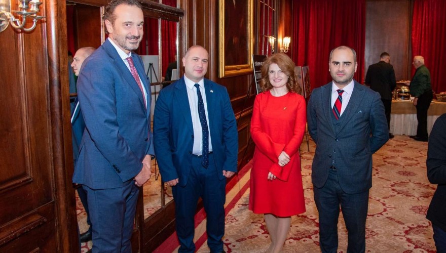 Givi Mikanadze Attends Reception in New York Marking Georgia’s Independence Day