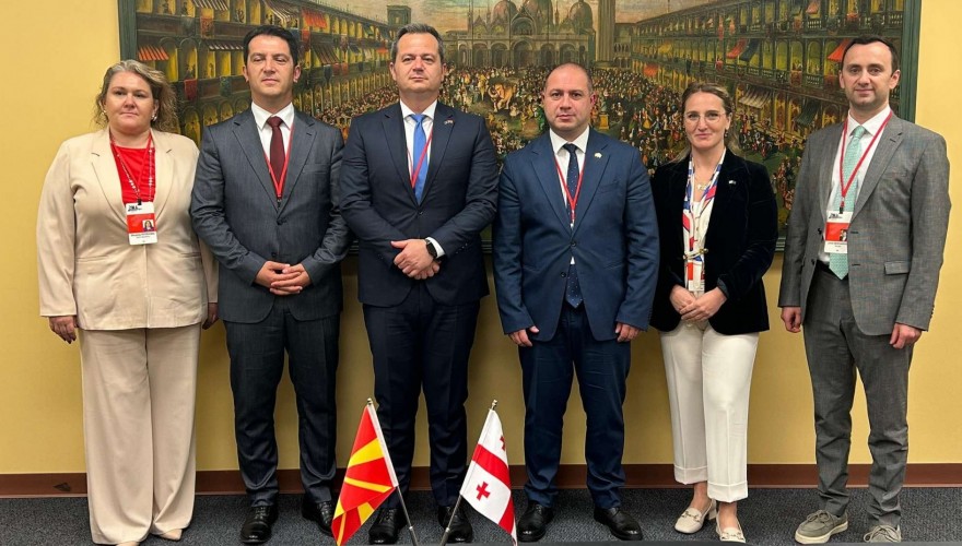Georgian Parliamentary Delegation Meets with Representatives of North Macedonia