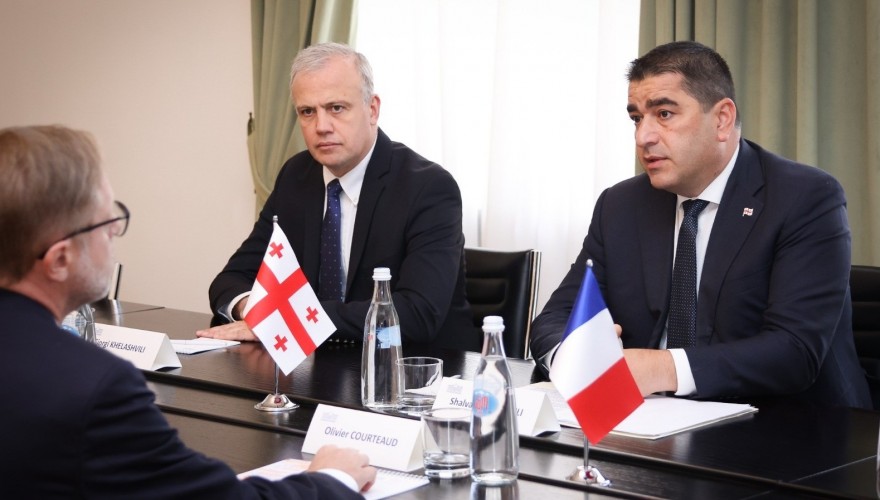 Shalva Papuashvili met with the newly appointed Ambassador of France