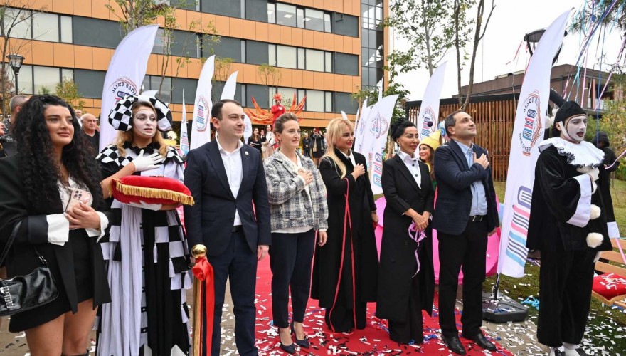 Mariam Lashkhi and Giorgi Chakvetadze attended the opening ceremony of the “New Generation” campuses