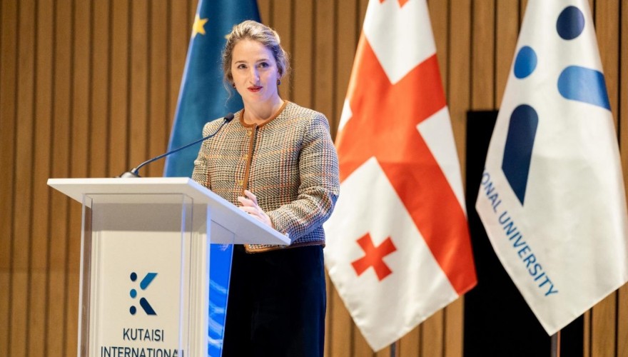 Mariam Lashkhi participated in the graduation ceremony at Kutaisi International University
