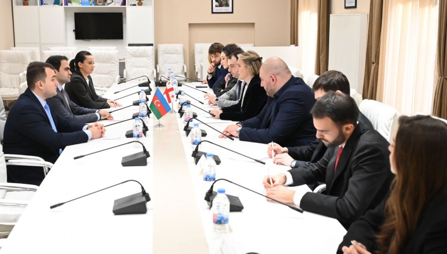 Mariam Lashkhi and Giorgi Chakvetadze met with the Youth Union of the Ruling Party of Azerbaijan, “New Azerbaijan”