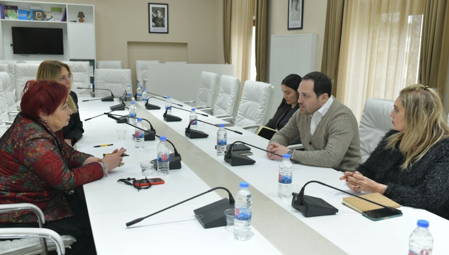 Giorgi Gabunia met with the Director of the Writers’ House, Ketevan Dumbadze