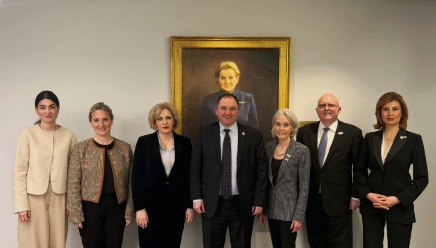 Georgian Parliamentary Delegation Held Meetings at Analytical Centers in Washington