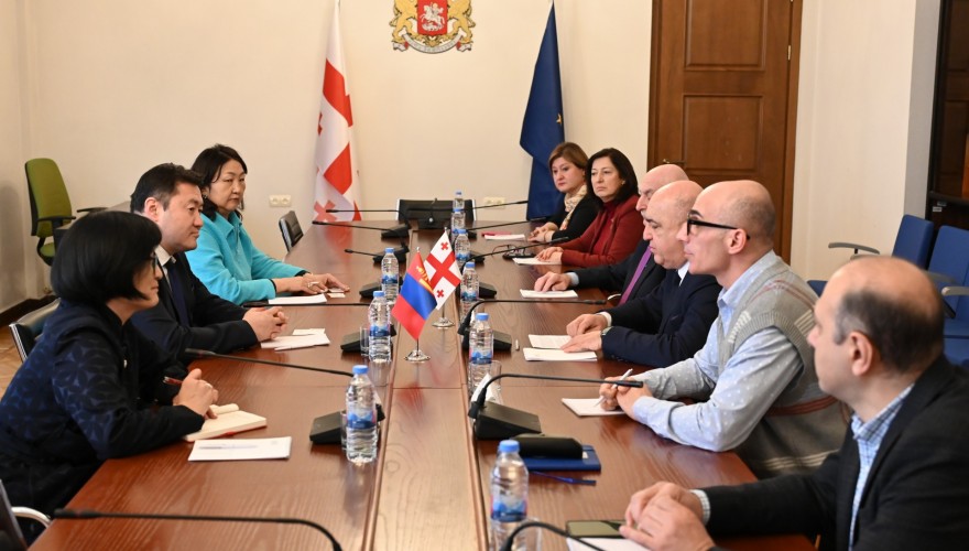 Zaza Lominadze Met with the Mongolian Delegation