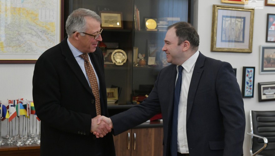 Nikoloz Samkharadze met with the Special Representative of the OSCE Chairperson-in-Office for the South Caucasus, Ambassador Christoph Späti
