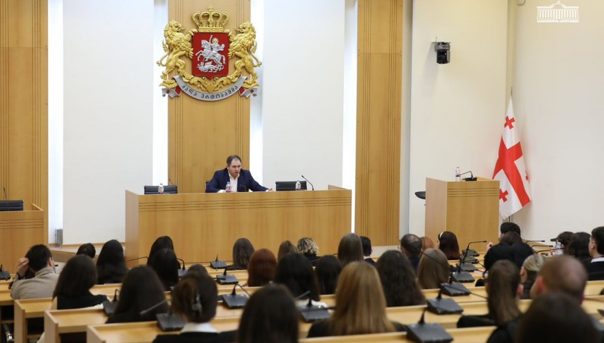 Nikoloz Samkharadze addressed members of the Student Parliament on foreign policy priorities