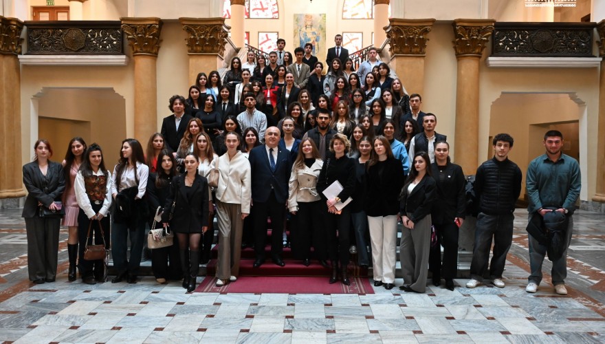Zaza Lominadze addressed members of the Student Parliament and Government on demographic policy