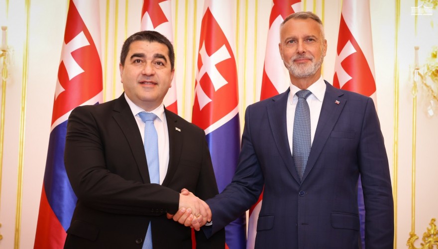 შალვა პაპუაშვილი სლოვაკეთის პარლამენტის თავმჯდომარეს შეხვდა