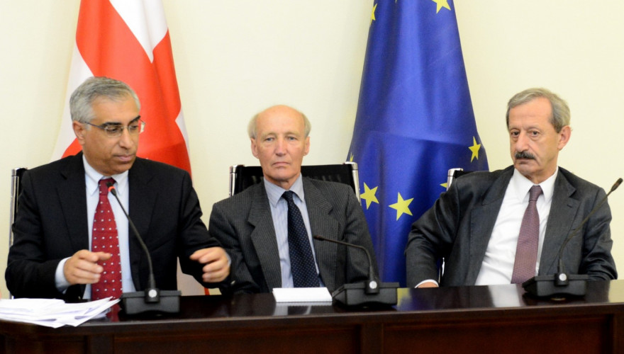 The joint press-conference by Vakhtang Khmaladze and European Experts