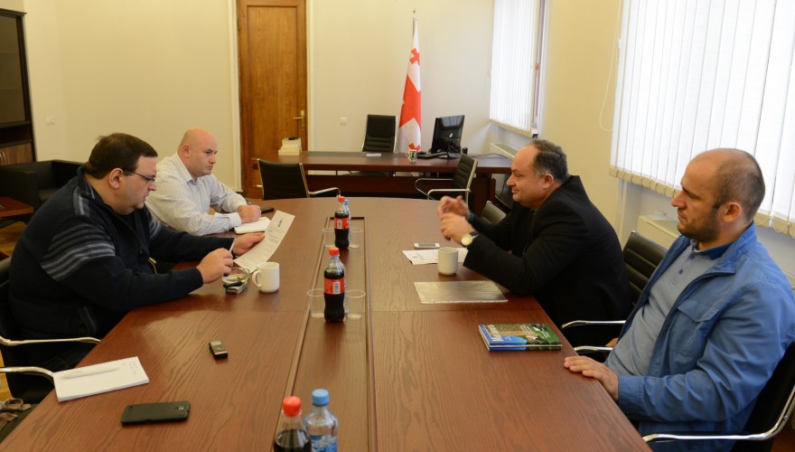 The meeting of Gubaz Sanikidze with the Director of Circassian Centre, Merab Chukhua