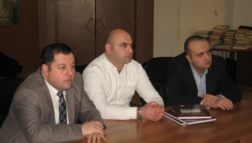 The Deputy-Chair of Diaspora and Caucasus Issues Committee, Shalva Kiknavelidze attended the ceremony of delegation of the e-library by the National Library to the Staff of the State Minister on Diaspora Issues