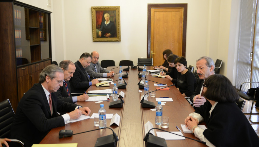იურიდიულ საკითხთა კომიტეტის თავმჯდომარე, ვახტანგ ხმალაძე წამებისა და სხვა სასტიკი, არაადამიანური და დამამცირებელი მოპყრობის საკითხებზე გაეროს სპეციალურ მომხსენებელს, ხუან მენდესს შეხვდა