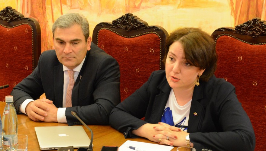 თინათინ ხიდაშელი და გიგლა აგულაშვილი საქართველოში შვეიცარიის ელჩს, გიუნტერ ბეხლერს შეხვდნენ