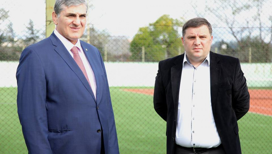 Leri Khabelovi visited the Tennis-courts on the territory of “Torpedo Kutaisi” Sports Complex