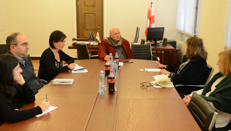 The meeting of Teimuraz Chkuaseli with the Head of International Organization for Migration Georgian Mission, Iliana Derilova