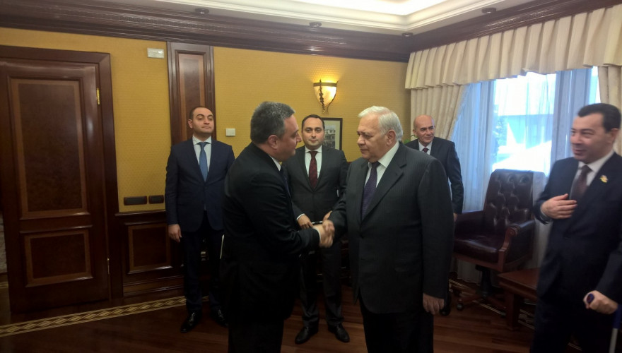 ვიქტორ დოლიძე სამუშაო ვიზიტით ბაქოში იმყოფებოდა