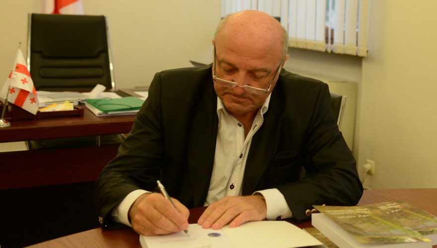 The Chair of Diaspora and Caucasus Issues Committee, Teimuraz Chkuaseli participated in the international project “Give your book away for Diaspora”