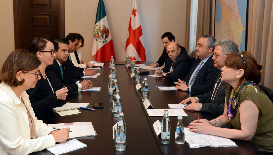 The meeting of the Speaker, Mr. David Usupashvili with the Committee of Foreign Relations of the Congress of the United Mexican States