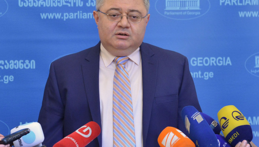 David Usupashvili nominating the candidate to the vacant position of the Member of the Constitutional Court