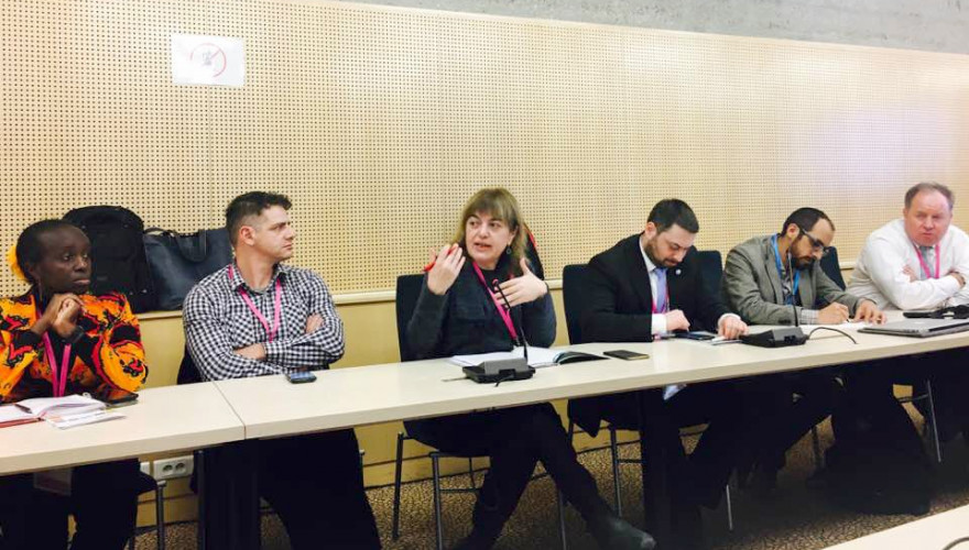 Ms. Khatuna Gogorishvili participating in the discussion on Institutionalizing Parliamentary Openness