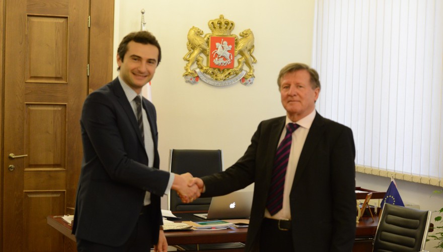 The meeting of Kakhaber Kuchava with the EU Ambassador