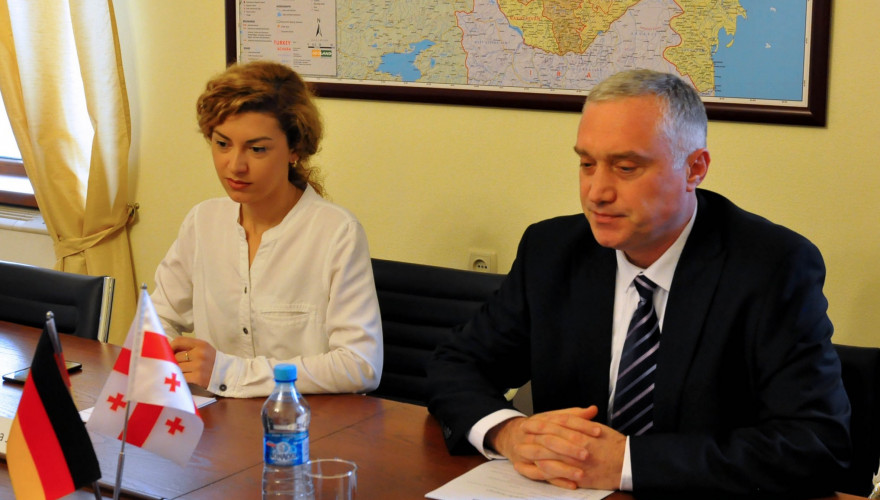 The meeting of Zviad Dzidziguri with the Ambassador of Germany