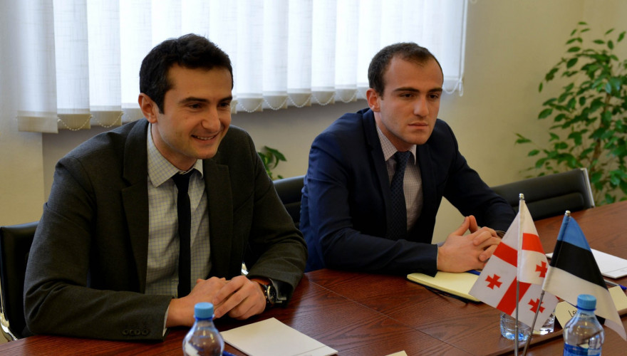 The meeting of Kakhaber Kuchava with the Deputy Chair of the Foreign Relations Committee of Estonian Parliament