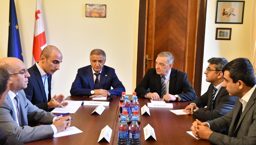The meeting of Giorgi Volski and Isko Daseni with the Chair of the World Congress of Yazidis