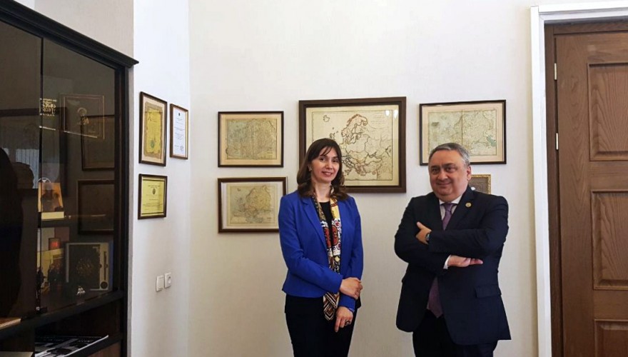 ზვიად კვაჭანტირაძე სსიპ შოთა რუსთაველის ეროვნული სამეცნიერო ფონდის გენერალურ დირექტორს, მანანა მიქაბერიძეს შეხვდა