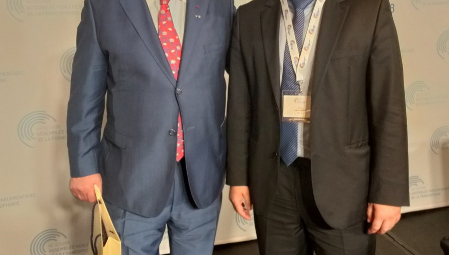 Irakli Abuseridze participating in the 44th session of the Assemblée Parlementaire de la Francophonie