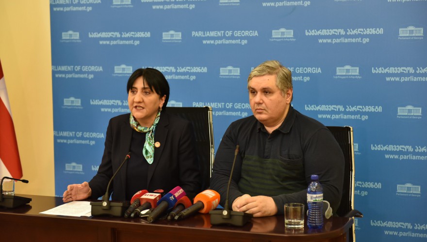 ირმა ინაშვილის ბრიფინგი