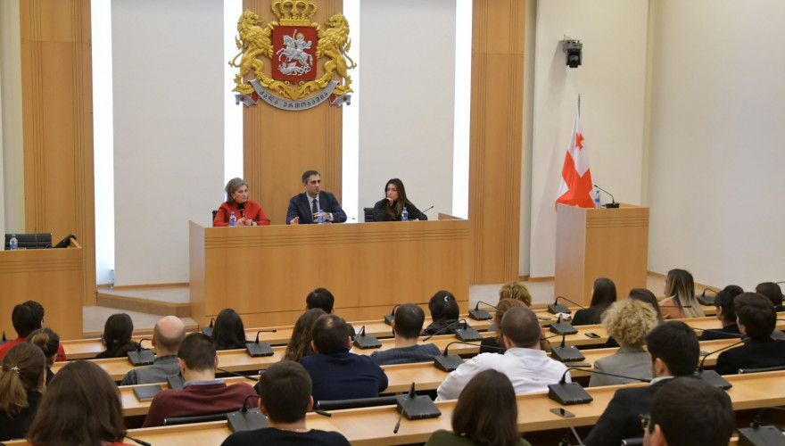 The meeting of Giorgi Kakhiani with the interns