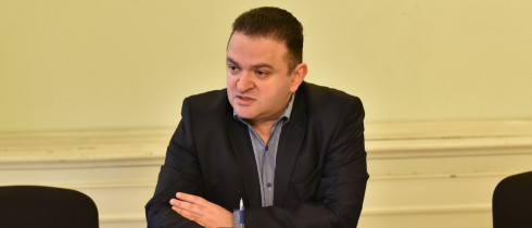 The meeting of Gedevan Popkhadze with the students