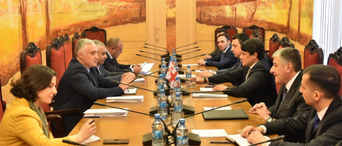 The meeting of Zviad Dzidziguri with the Chair of the Azerbaijan's State Committee on Work with Diaspora