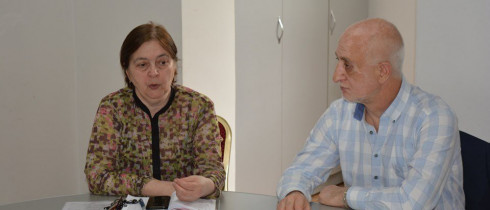 The meeting of Ilia Nakashidze with the officers of the Public Healthcare Center of Adjara AR