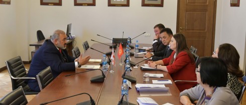 The meeting of Koba Kobaladze with the Kyrgyz Parliamentarians