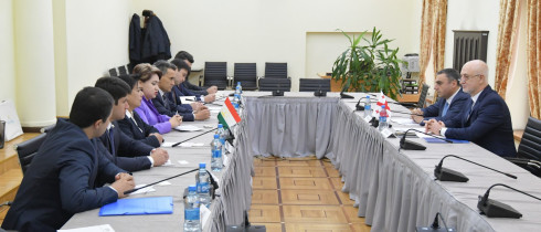 ილია ნაკაშიძე ტაჯიკეთის რესპუბლიკის წარმომადგენლობით დელეგაციას შეხვდა