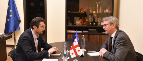The meeting of Kakhaber Kuchava with the EU Ambassador