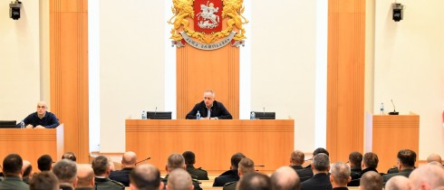 The meeting of Irakli Sesiashvili with the Students of the National Defense Academy