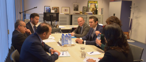 Meeting of Kakhaber Kuchava and Irakli Beraia with Reinhard Bütikofer and Jean-Christophe Belliard
