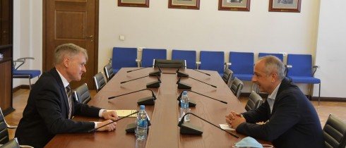 Meeting of Irakli Sesiashvili with Defence Attaché of the Federal Republic of Germany to Georgia, Lars Ukerwitz