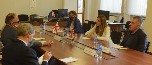 The meeting of Teona Akubardia and Khatuna Samnidze with the British Ambassador