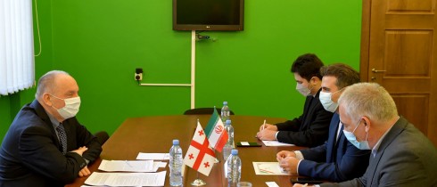 The meeting of Givi Chichinadze with the Charge D’Affaires of the Embassy of Iran
